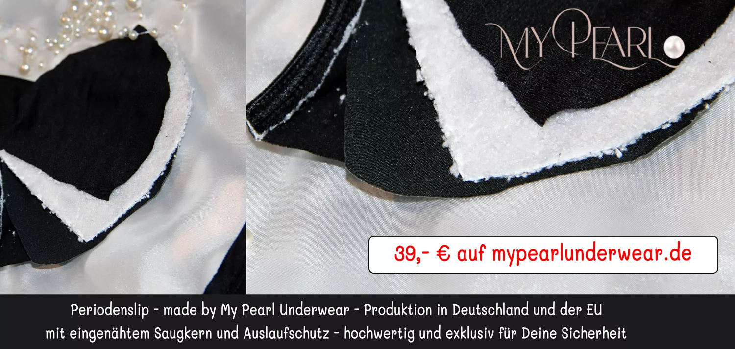 Periodenslip von My Pearl Lingerie - mit Auslaufschutz und Saugkern